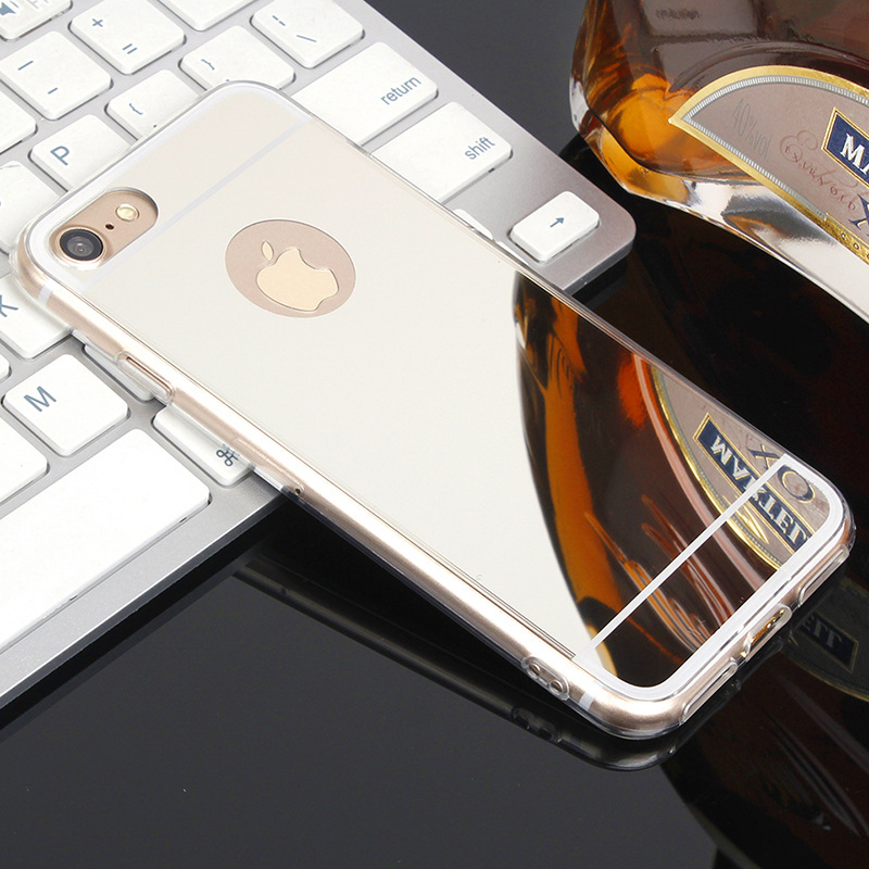 iPhone系列手机壳电镀镜面TPU保护套苹果TPU镜子壳