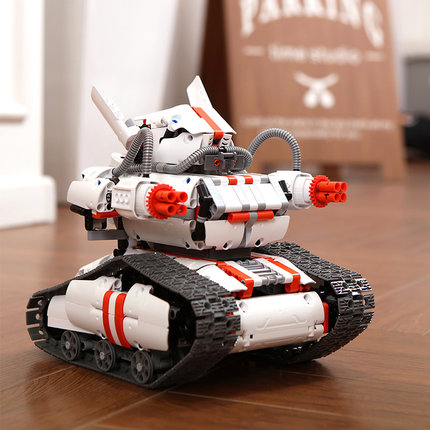 机器人米兔积木拼插拼接智能拼装电动儿童男孩女孩玩具