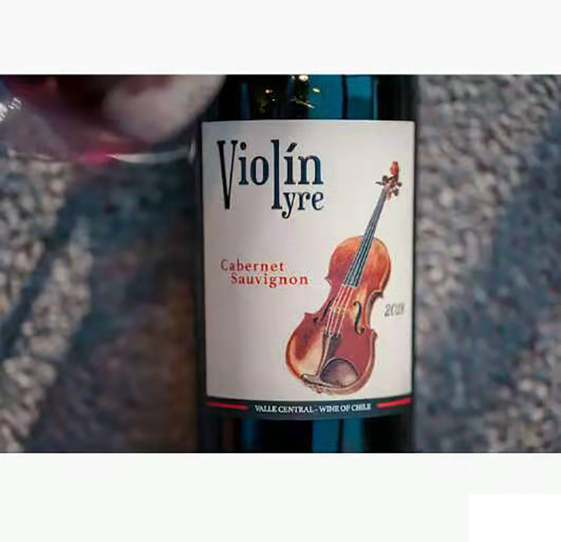 智利小提琴精选赤霞珠干葡萄酒1瓶