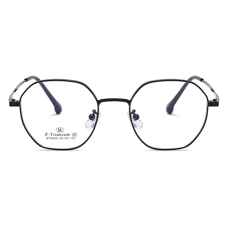 0221无磁钛多边不规则平光眼镜时尚超轻眼镜光学镜架